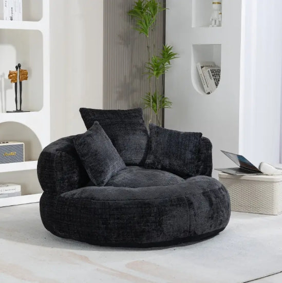 Bean Bag Chair Lazy Sofa Durable Comfort Lounger High Back Bean Bag Chair Couch Fit for Office