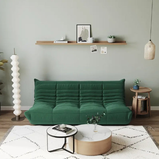 Soft Mohair Lazy Floor Sofa, 69" Fireside Chair, Oversized Armless Accent Bean Bag Couch For Living Room Bedroom Salon Office