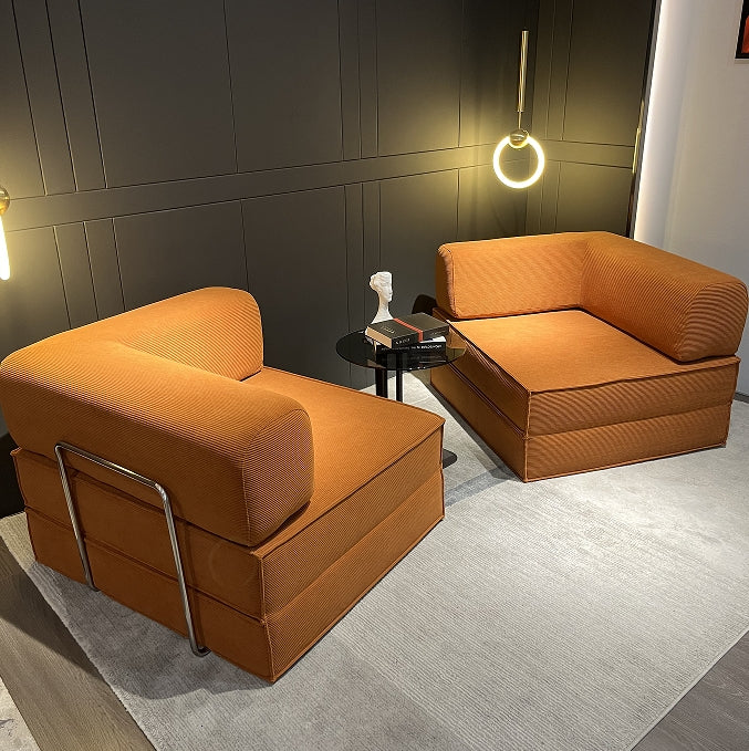 Compression Sofa , with Removable Frame and Deep Seat, Combination and Folding Base, Living Room and Bedroom Vacuum Velvet Fabric Modular Combination