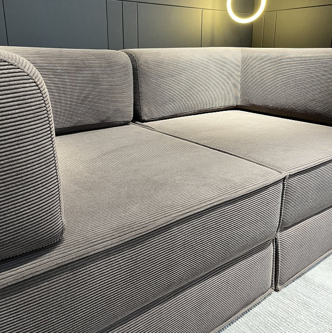 Compression Sofa , with Removable Frame and Deep Seat, Combination and Folding Base, Living Room and Bedroom Vacuum Velvet Fabric Modular Combination