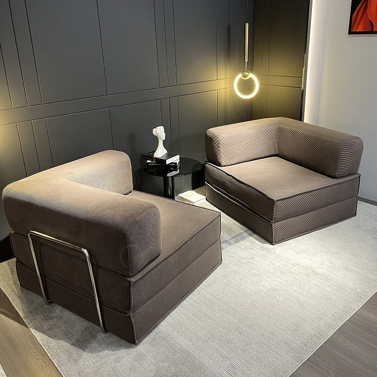 Compression Sofa , with Removable Frame and Deep Seat, Combination and Folding Base, Living Room and Bedroom Vacuum Velvet Fabric Modular Combination