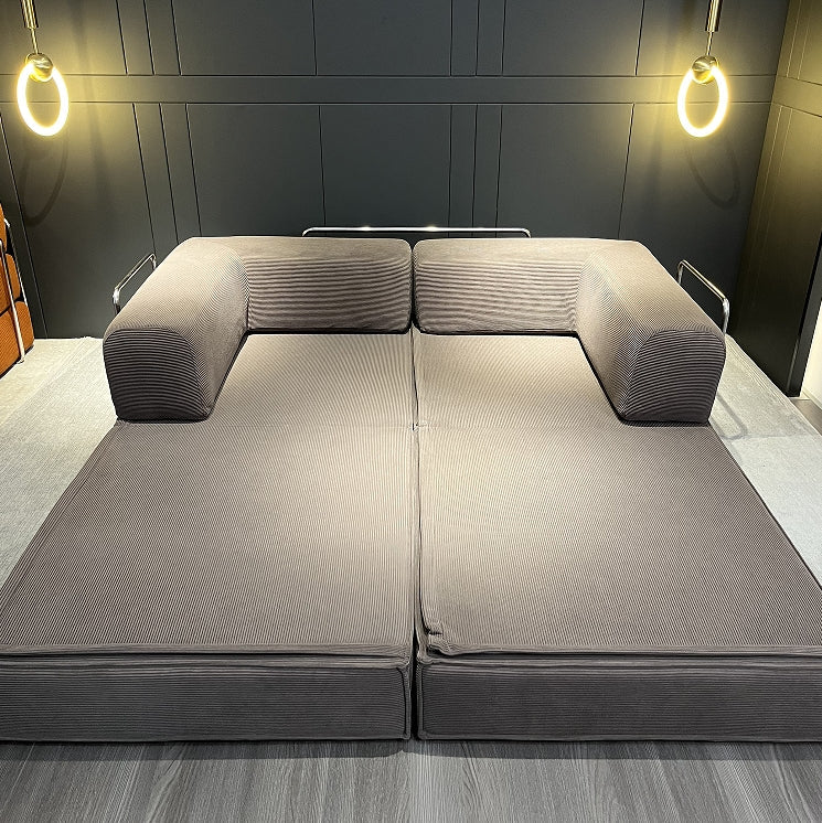 Compression Sofa , with Removable Frame and Deep Seat, Combination and Folding Base, Living Room and Bedroom Vacuum Velvet Fabric Modular Combination
