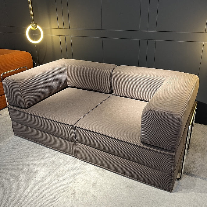 Compression Sofa , with Removable Frame and Deep Seat, Combination and Folding Base, Living Room and Bedroom Vacuum Velvet Fabric Modular Combination