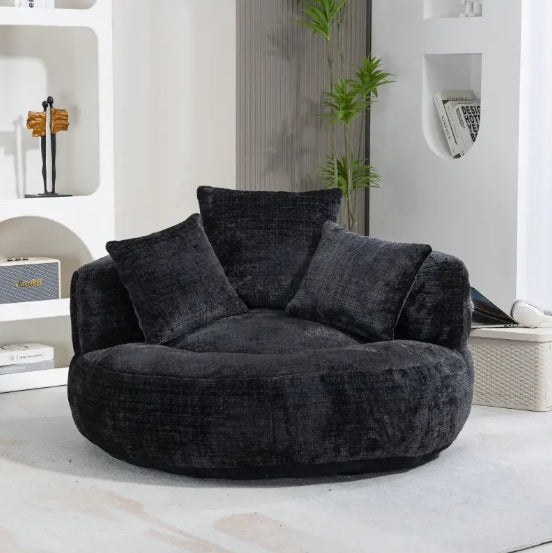 Bean Bag Chair Lazy Sofa Durable Comfort Lounger High Back Bean Bag Chair Couch Fit for Office