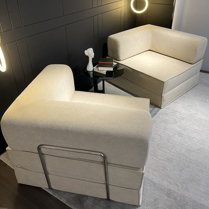 Compression Sofa , with Removable Frame and Deep Seat, Combination and Folding Base, Living Room and Bedroom Vacuum Velvet Fabric Modular Combination