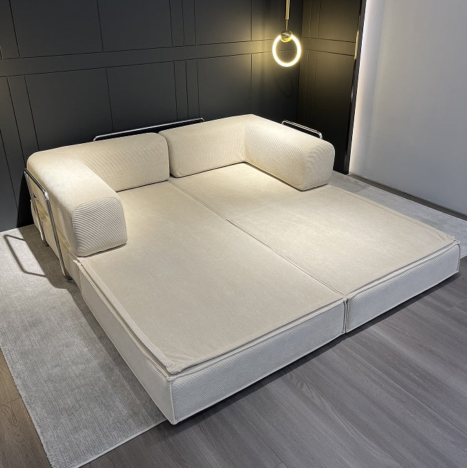 Compression Sofa , with Removable Frame and Deep Seat, Combination and Folding Base, Living Room and Bedroom Vacuum Velvet Fabric Modular Combination