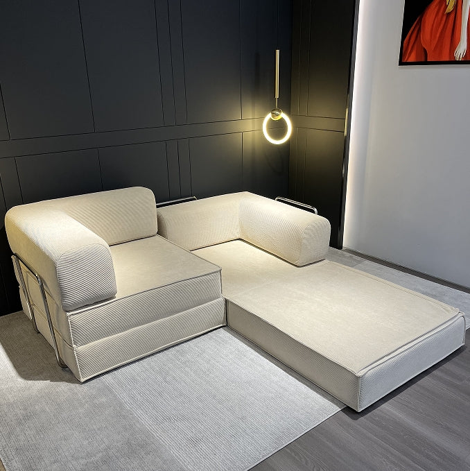 Compression Sofa , with Removable Frame and Deep Seat, Combination and Folding Base, Living Room and Bedroom Vacuum Velvet Fabric Modular Combination