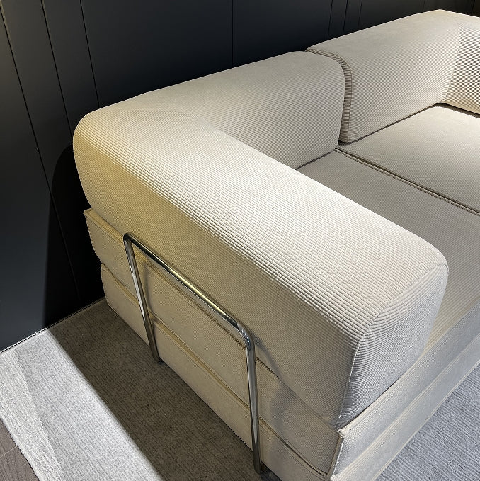 Compression Sofa , with Removable Frame and Deep Seat, Combination and Folding Base, Living Room and Bedroom Vacuum Velvet Fabric Modular Combination