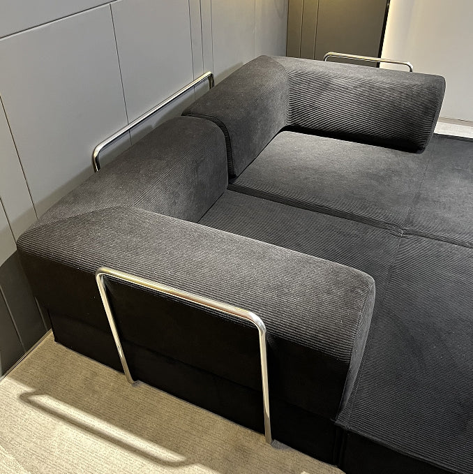 Compression Sofa , with Removable Frame and Deep Seat, Combination and Folding Base, Living Room and Bedroom Vacuum Velvet Fabric Modular Combination