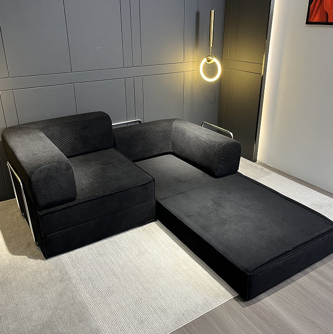 Compression Sofa , with Removable Frame and Deep Seat, Combination and Folding Base, Living Room and Bedroom Vacuum Velvet Fabric Modular Combination