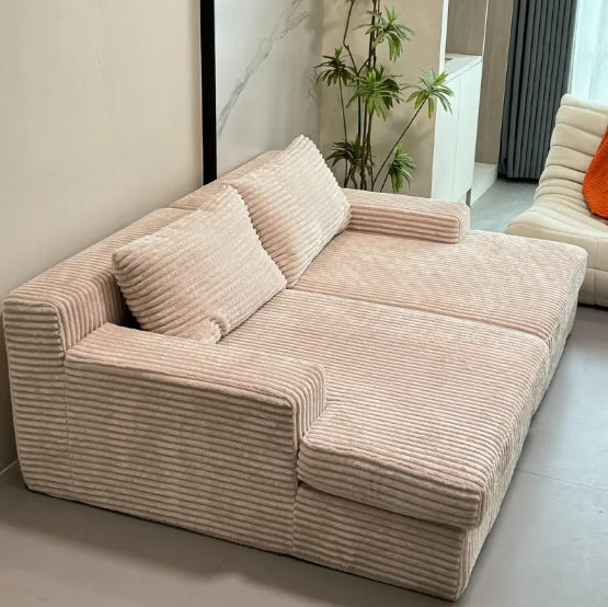 [Plush Sofa Bed] Thick Plush Sofa Bed, Sofa Bed - Suitable For Single, Double Or Family Use - For Rooms, Living Rooms, Apartments, Game Rooms, And Leisure Chairs