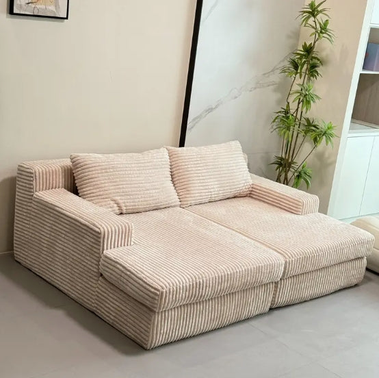 [Plush Sofa Bed] Thick Plush Sofa Bed, Sofa Bed - Suitable For Single, Double Or Family Use - For Rooms, Living Rooms, Apartments, Game Rooms, And Leisure Chairs