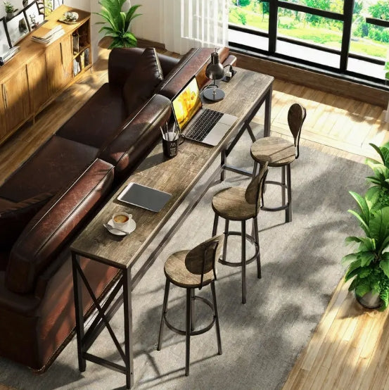 Console Table with Power Outlet, Sofa Table with Charging Station, Narrow Entryway Table, Skinny Hallway Table, Behind Couch TableFarmhouse Table Behind Sofa Couch Hallway Entrance