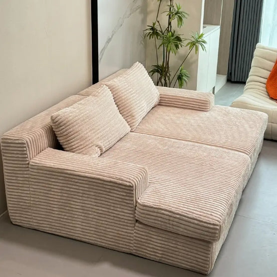 [Plush Sofa Bed] Thick Plush Sofa Bed, Sofa Bed - Suitable For Single, Double Or Family Use - For Rooms, Living Rooms, Apartments, Game Rooms, And Leisure Chairs