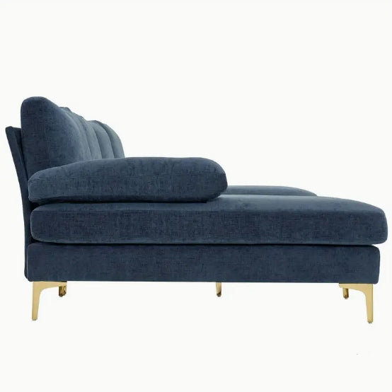 Modern Chenille U-Shape Sectional Sofa Couch - Chaises Living Room Sofa Set for Home, Office, Apartment