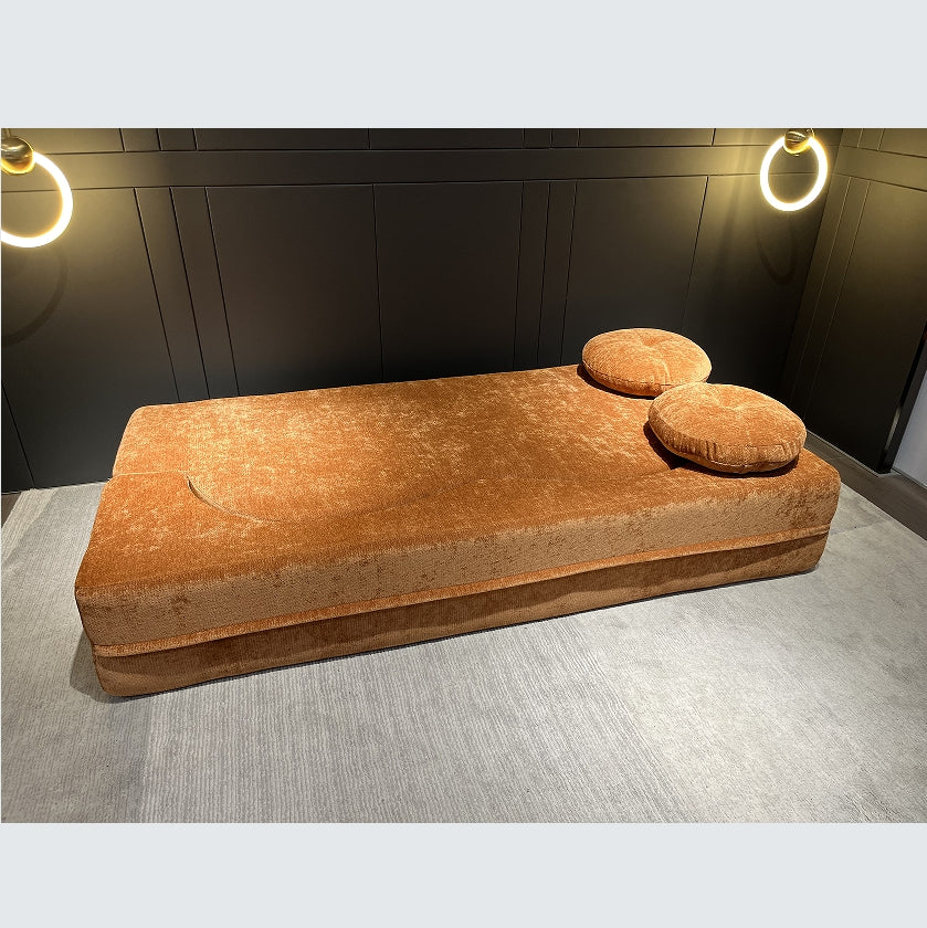 Modern Compression Sofa with 2 Pillows, 15" Full Size Folding Mattress, No Assembly Required, Ideal for Living Room, Guest Bed, and Game Room