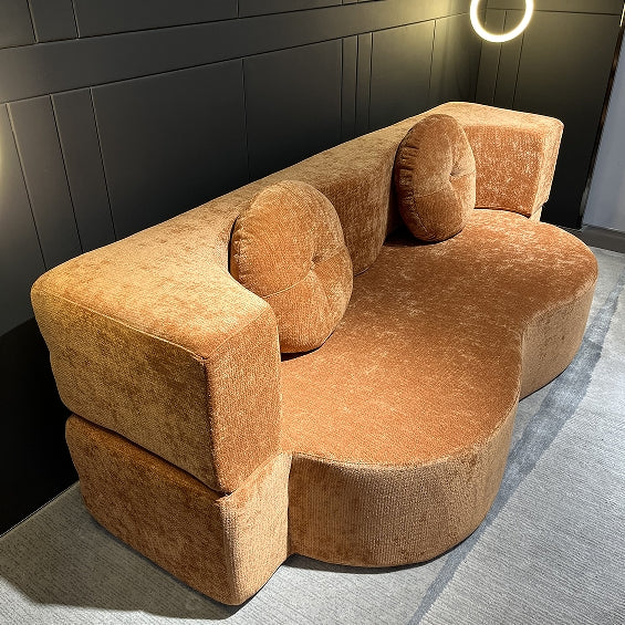 Modern Compression Sofa with 2 Pillows, 15" Full Size Folding Mattress, No Assembly Required, Ideal for Living Room, Guest Bed, and Game Room