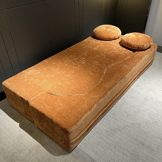 Modern Compression Sofa with 2 Pillows, 15" Full Size Folding Mattress, No Assembly Required, Ideal for Living Room, Guest Bed, and Game Room