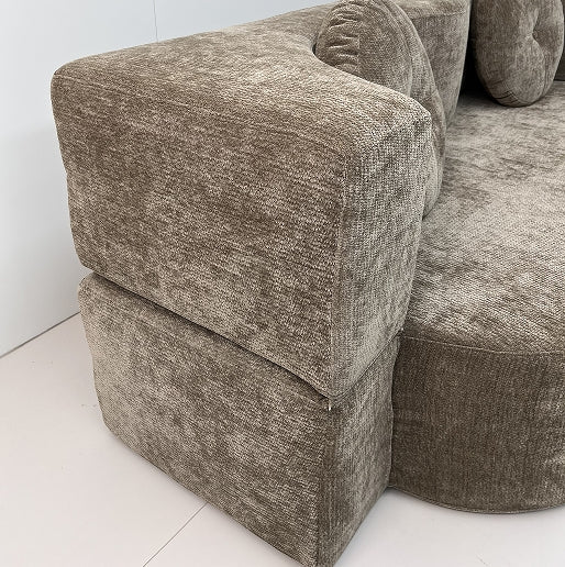 Modern Compression Sofa with 2 Pillows, 15" Full Size Folding Mattress, No Assembly Required, Ideal for Living Room, Guest Bed, and Game Room